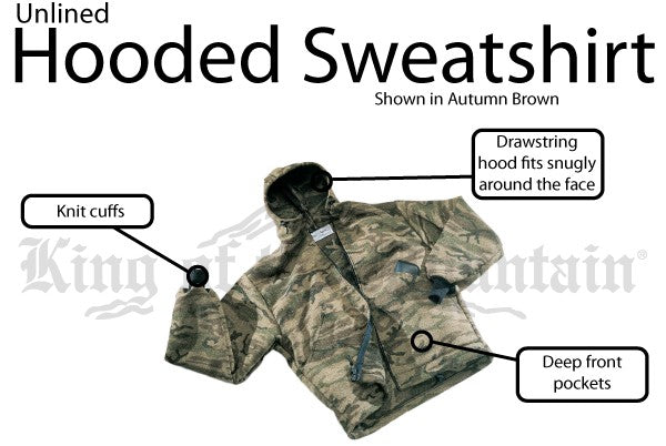 Lined Hooded Sweatshirt - King of the Mountain