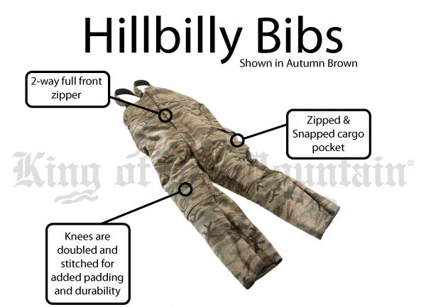 Hillbilly Bibs - King of the Mountain