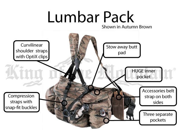 Hunting lumbar outlet pack